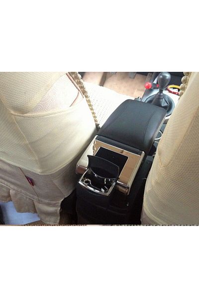Niken Beige Colored, Car Center Console Holder - Universal Glass Armrest