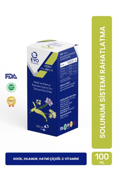 EVOPHARMA Kekik-ıhlamur Sıvı Takviye Edici Gıda 100 ml | Kekik, Ihlamur, Hatm...