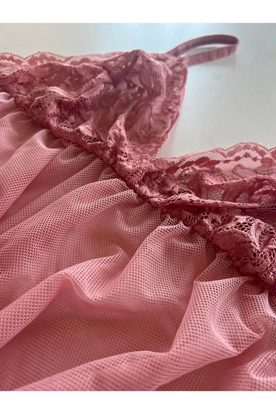 NEWSTORE Plus Size Fancy Transparent Nightgown