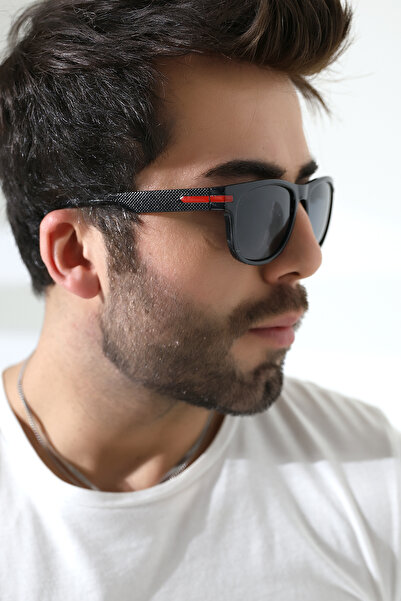 Lozzo Men's Polarized Sunglasses with Square Accessories 23053 C2 P