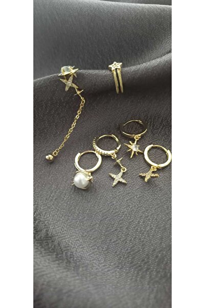 Yakemiyou 6'lı Çelik Küpe Seti