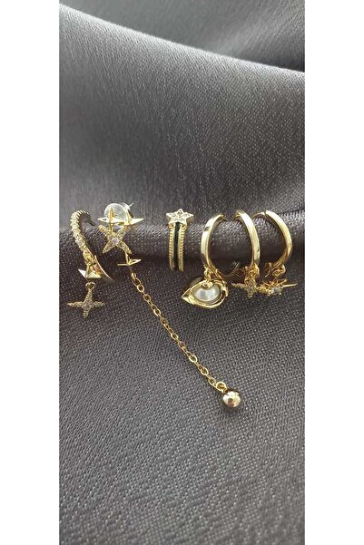 Yakemiyou 6'lı Çelik Küpe Seti