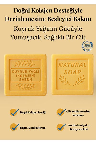 Sabuncu Hacı Kuyurk Oily Skin and Hair Soap 120 Gr (1 Piece)