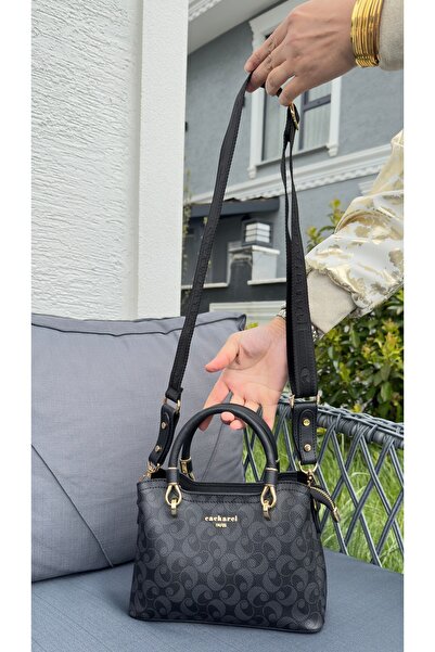 Cacharel Original Cacharel Women's Bag, Hand and Shoulder Bag, Monoagram Printed