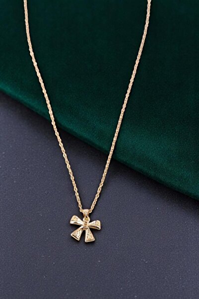 Kai Baby Ribbon Stainless Steel Necklace Waterproof and Sweat Resistant