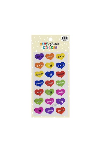 Puti Shine Sticker - Heart Shaped Congratulations (11271)