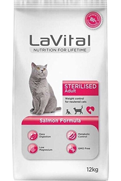 LaVital La Vital Kısır Kedi Maması Somonlu 12 Kg.