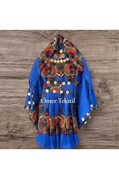 MODA Rochie locală pentru fete Hamavi (cu șal și cummerbund)
