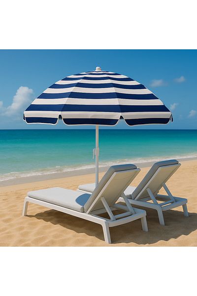 Boldy Beach Umbrella - Sea Umbrella - Seaside Umbrella - Garden Umbrella - Balcony & Pool Umbrella 150 Cm.