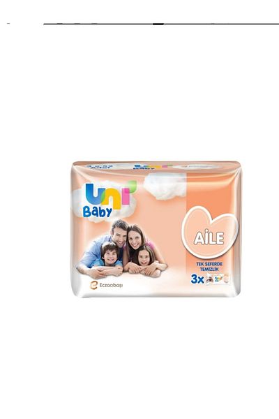 Uni Baby Family Wet Wipes 3 X 52 Pieces