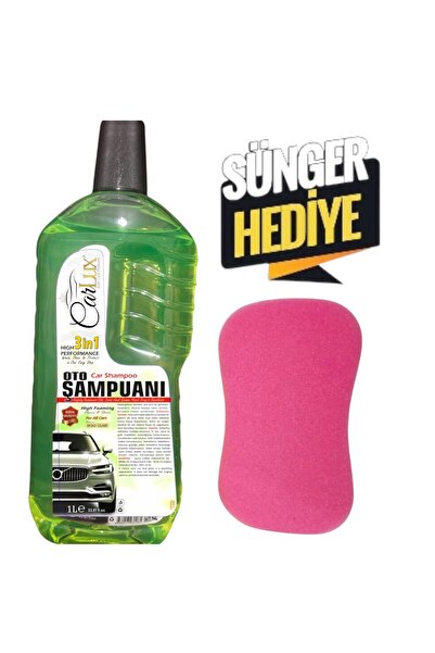 carlux Oto Şampuanı 1 Litre – 3’ü 1 Arada – Yüksek Köpük –