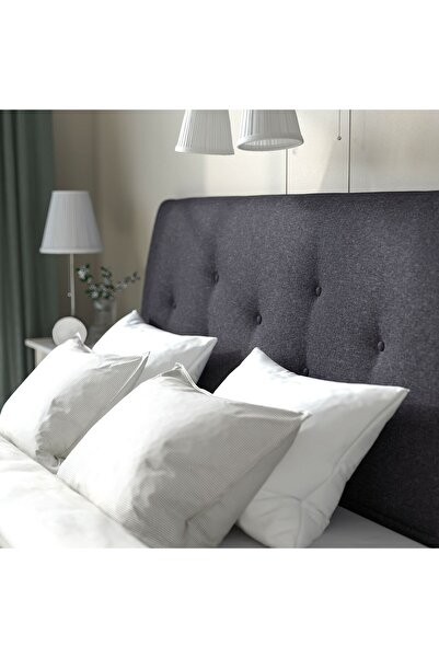 IKEA Çift Kişilik Karyola, Gunnared Koyu Gri, 140x200 Cm
