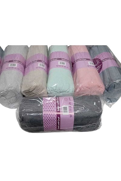 YANPA TİCARET Yanpa Trade 100/100 Cotton Double 50 /70 cm 2 Pcs Pillowcase 180/200 /20 cm Fitted Sheet