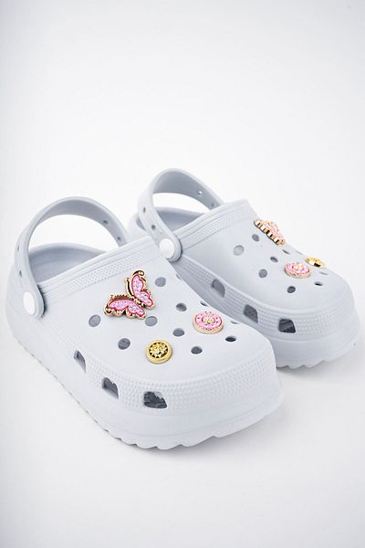 epaavm Closed Front White Girl's Slippers