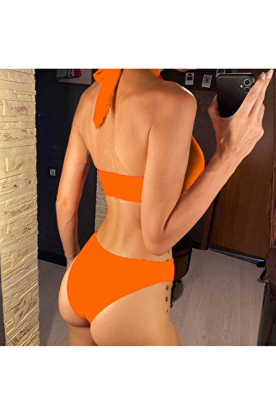 EZRA Галька Детальний стильний дизайн купальник