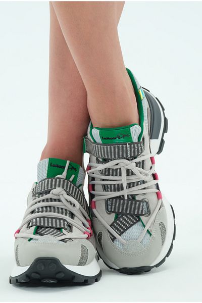 Lemoors Alisa Lace-Up and Velcro Rubber Sole Very Soft Walking Shoes