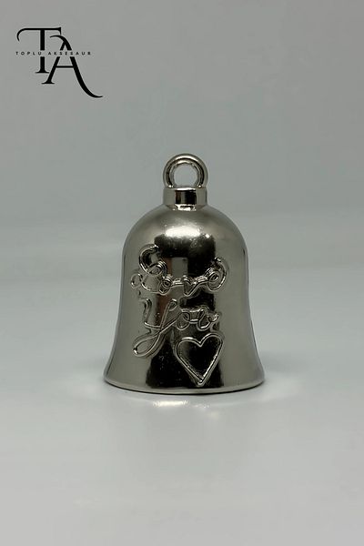 Toplu Aksesuar Love You Heart Guardian Bell – Protection and Luck Symbol Bell for Motorcyclists