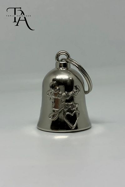 Toplu Aksesuar Love You Heart Guardian Bell – Protection and Luck Symbol Bell for Motorcyclists