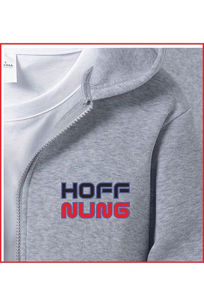 HOFFNUNG FULL ZIP HOFFNUNG NEW ΓΚΡΙ oversize αθλητικά ρούχα
