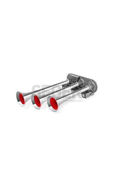 Seger 24V ÜÇLÜ ARAP DALİ DALİ KROMLU KORNA 1A 125dB 82EH24
