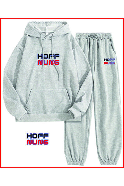 HOFFNUNG Nou Hoffnung Grey Oversize Hoodie Tracksuit