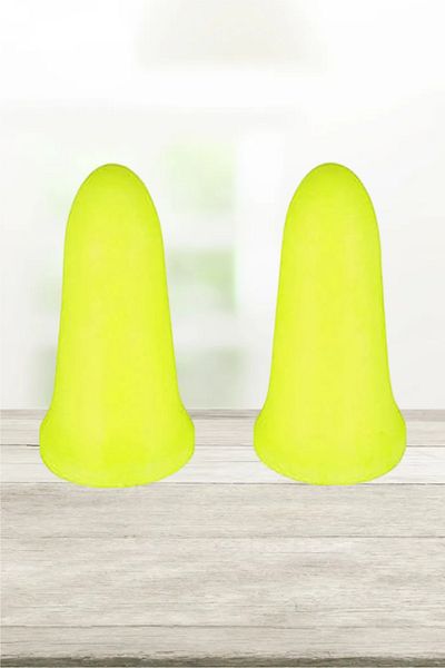 3M 10-Piece 94-105 dB E-A-RSoft FX Tapered Design Comfortable Safety Earplugs Yellow