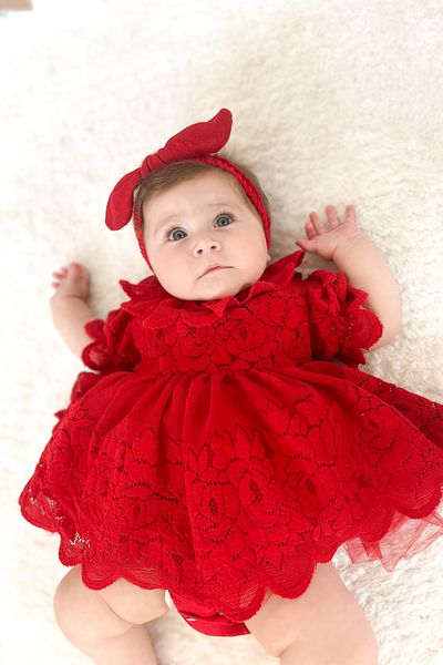 Baby Animals Baby Girl Girl Kid Birthday Party Wedding Dress Short Sleeve Bandana Ruched Lined Romper