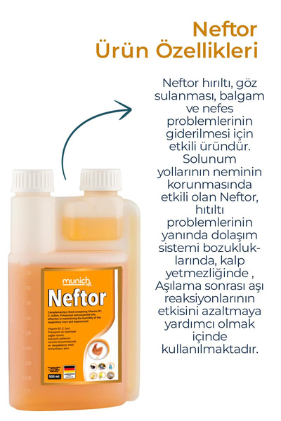 Munich Vet Munichvet Neftor -hırıltı -göz Sulanması-500ml