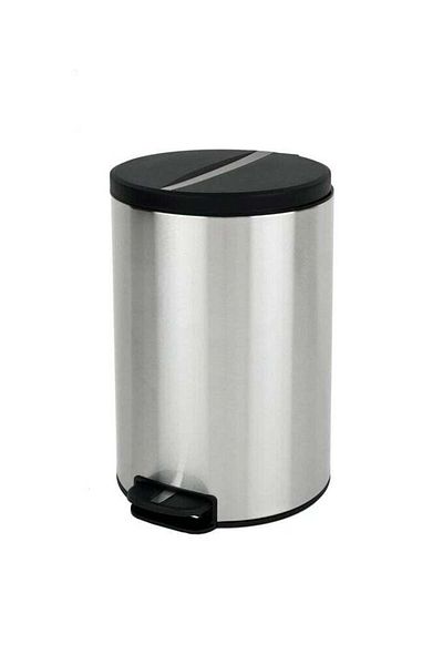 EKO Nova Series | 12l Step Trash Bin – Brushed Stainless Steel, Soft-close Lid, Fingerprint-resistant