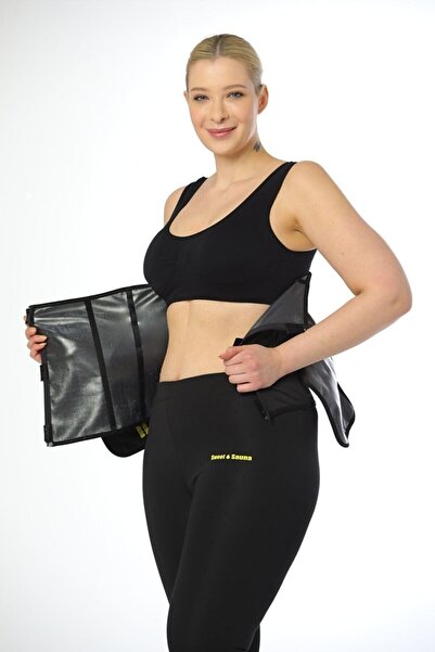 FİTFORMGİYİM Waist Terleten Termal Sauana Etkili Balenli Spor Bel Korsesi
