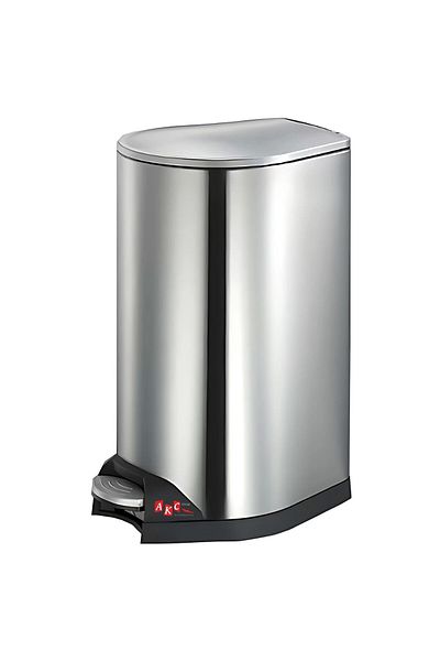 AKC 30l Pedal Stainless Steel Trash Bin – Soft Close Lid, Fingerprint-resistant, Odor Control Bin
