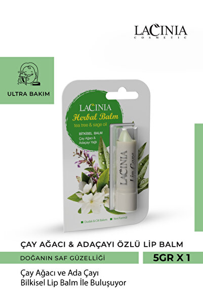 Lacinia Çay Ağacı & Adaçayı Yağlı Dudak Koruyucu Lip Balm