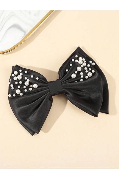 SÜSLÜ COCO Pearl Bow Buckle Hair Accessory Clip