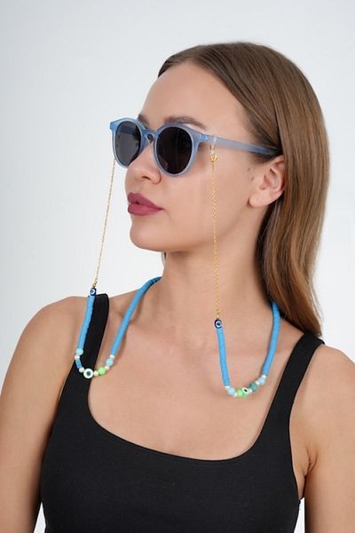 JULIANO Fimo Colored Gold Glasses Chain - Necklace - Bracelet