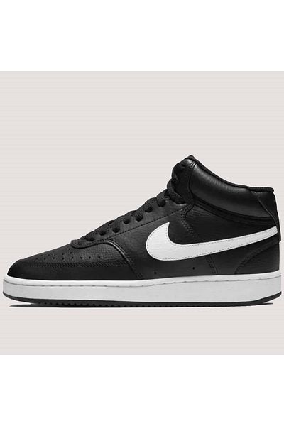 Nike Court Vision Mid Unisex Sports Shoes Cd5436-001 - Black - 37.5