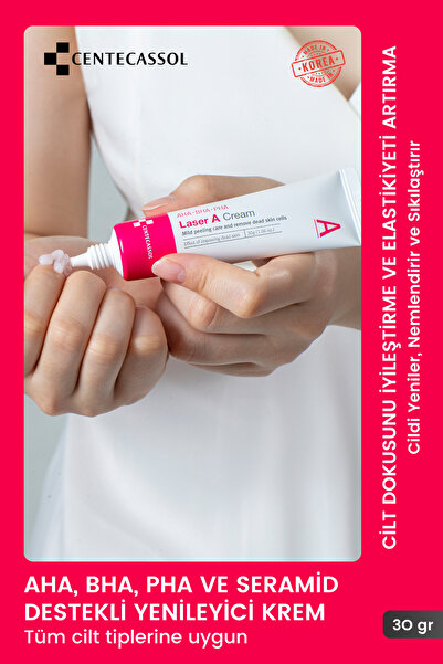 centecassol Sivilce Ve Komedon Karşıtı, Yenileyici, Temizleyici, Yaşlanma Karşıtı, Aha-bha-pha Içeren Krem