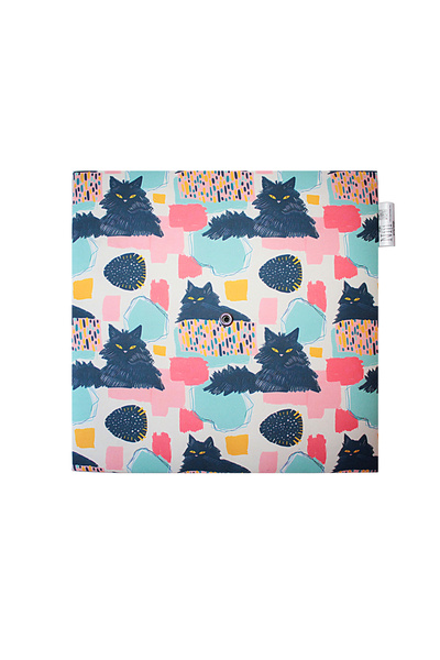 nijiartdesign 80 cm Colorful Patterned Premium Cat Scratching Board Soft Coated Floor Friendly Base with Sponge