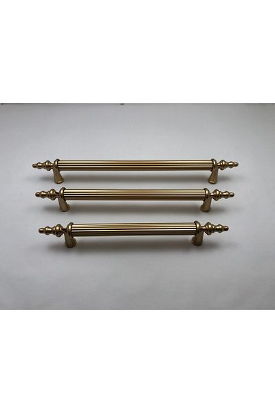 DKSDİZAYN Ezgi Matte Gold 128 mm Furniture Drawer Cabinet Handle Zamak and Aluminum Premium Quality Matte Handle