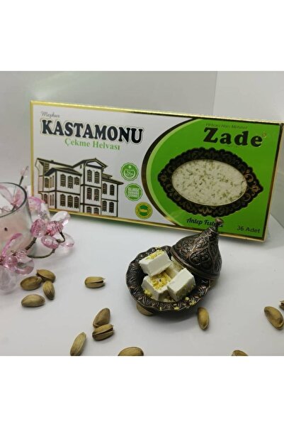 zadehelva Zade Helva Kastamonu Çekme Helvası - Fıstıklı 400 gr (36 DİLİMLİ)