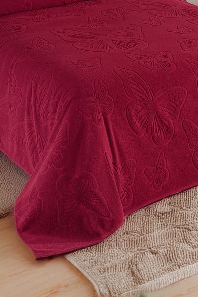 DNZGÜLCAN Kelebek Pique Double 200X220Cm Summer Towel Pique 100% Cotton Soft Bedspread