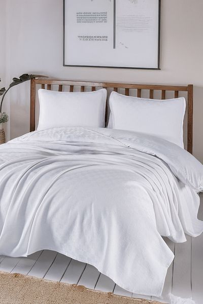 Isessia Loya 100% Cotton Double Pique |   Bedspread |   Seat Cover |   200 X 230