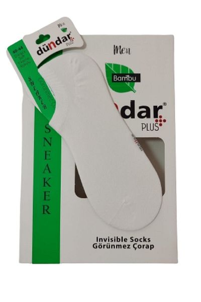 Dündar Мъжки Sneakar Bamboo Seamless ароматизирани 12 броя бели