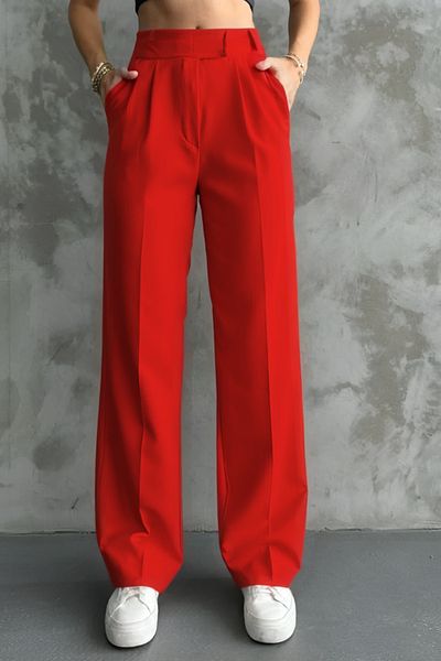 Balenbi Women's Double Crepe Lycra Velcro Closure Palazzo Trousers 1103