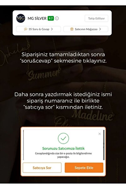 DIZY SILVER KİŞİYE ÖZEL HARF GÖZLÜK KOLYE, 925 AYAR GÜMÜŞ, 22K ALTIN KAPLAMA, KALP FORMUNDA ROMANTİK TASARIM