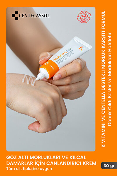 centecassol K Vitaminli Krem - Cilt Ve Göz Altı Morlukları Ile Kılcal Damar P...