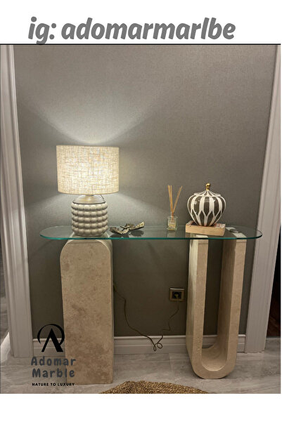 adomarmarblehandmadeandluxury ADOMAR Traverten Dresuar, Mermer Dresuar, Antre...