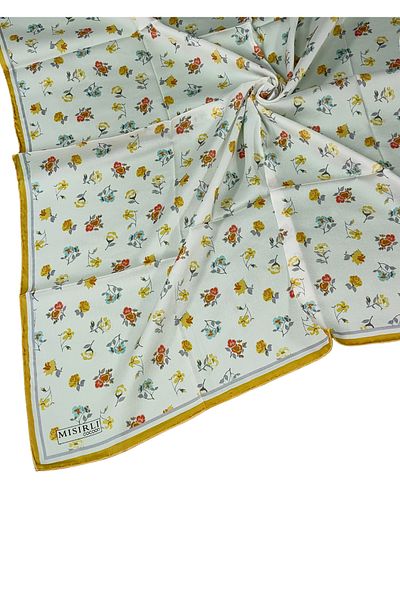mim eşarp Silky Cocoon Sport Twill - Αιγυπτιακό κασκόλ με λουλουδάτο σχέδιο