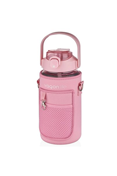 Elif Kırtasiye Vagonlife 1500 ml Tritan Kılıflı Matara Sticker Hediyeli