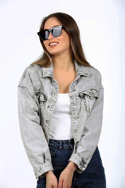 JULIANO Black Cat Eye Women's Sunglasses