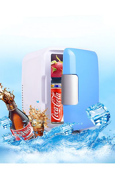 MACON Mini 4L Portable and Compact Powered Fridge Refrigerators Dual-Use Food Beverage Cooler for Car